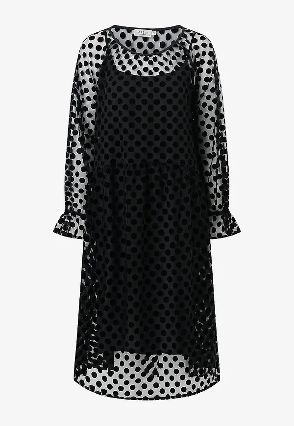 Masai - Midiklänning Manoviel - With Slip - Svart