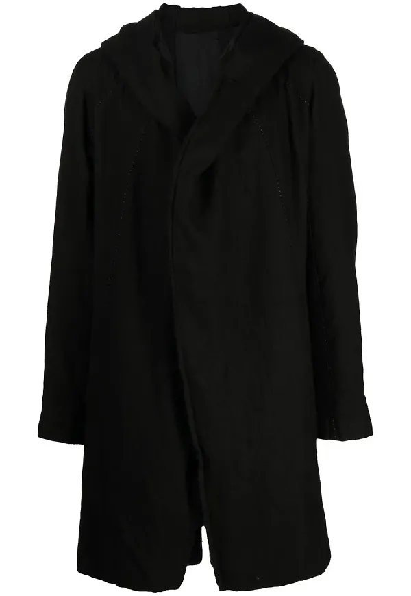 Masnada långärmad parkas med huva - Svart