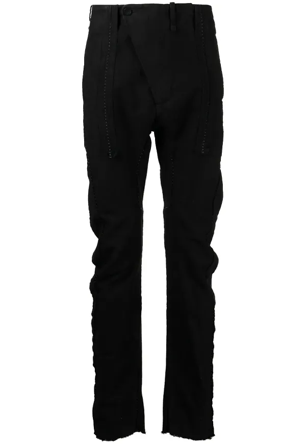 Masnada ribbade slacks - Svart