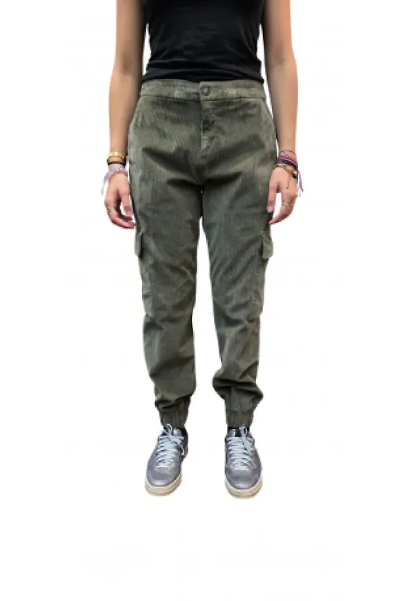 Mason's, Jeans, Dam, S, Bomull, Khakifärgade Cargobyxor i Manchester