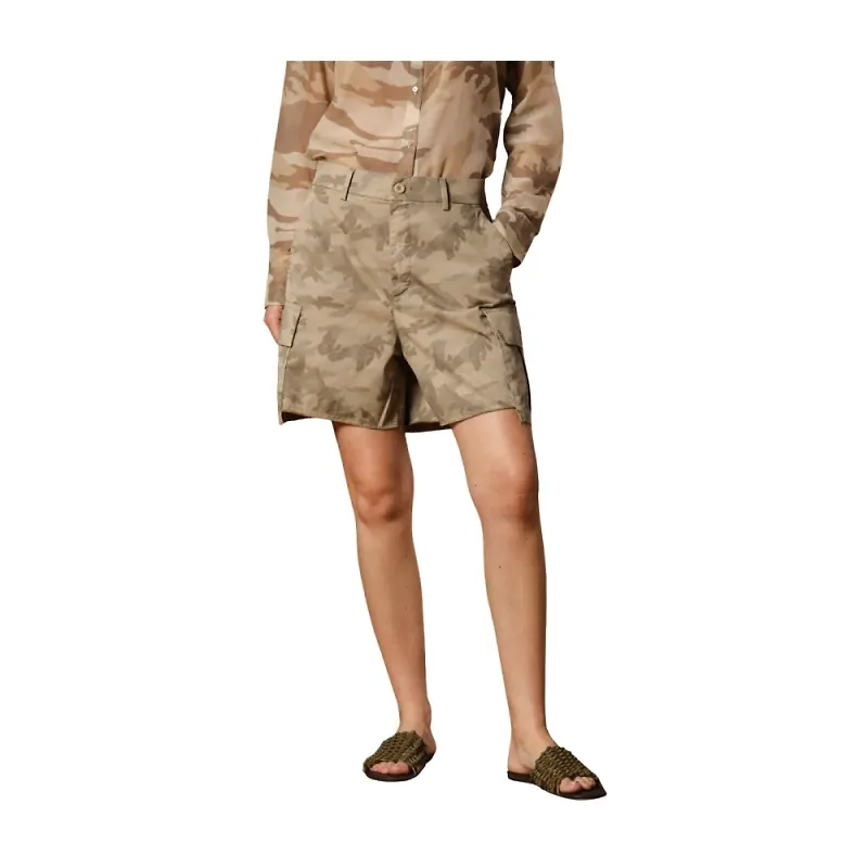 Mason's, Shorts, Dam, M, Bomull, Sand Camo Cargo Bermuda Shorts