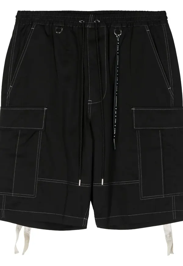 Mastermind Japan cargoshorts med dödskalle - Svart