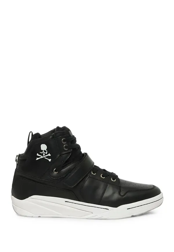 Mastermind Japan skull print hi-tops - Svart