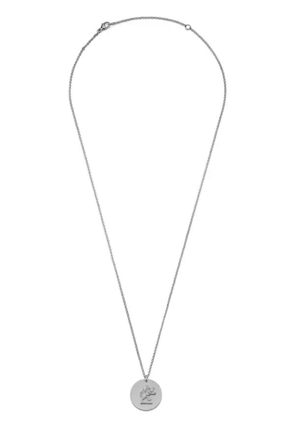 Mateo Lion Coin halsband - Silverfärgad