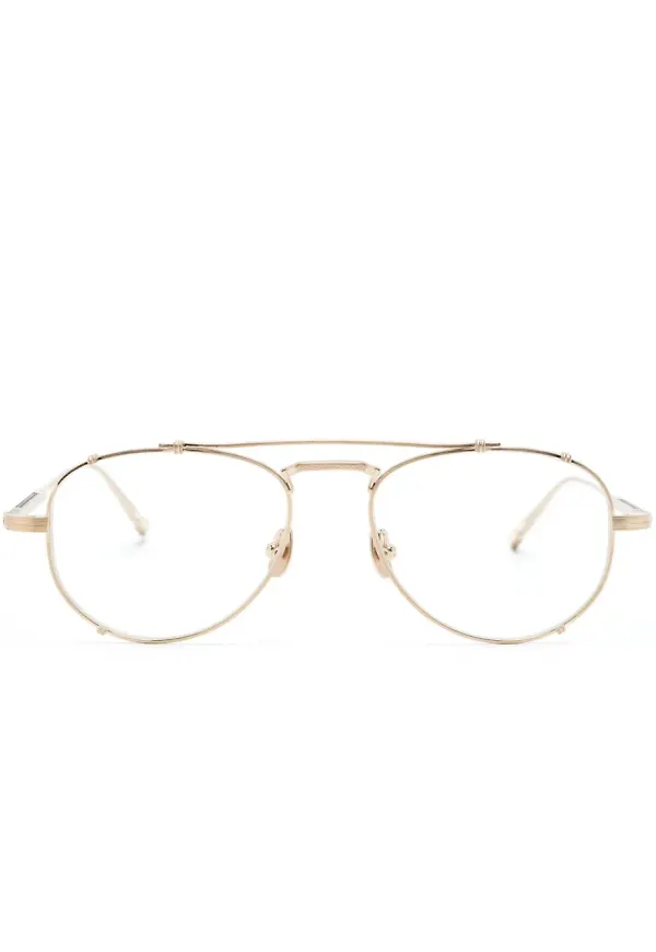 Matsuda M3142 geometriska glasögon - Guldfärgad