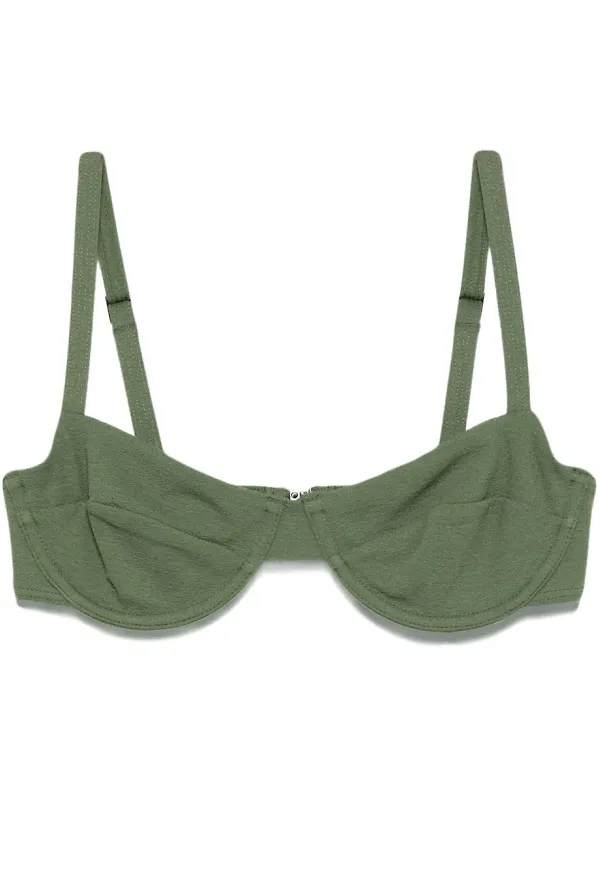 Matteau bikiniöverdel i balconette-modell - Grön