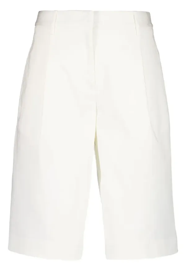 Matteau plisserade chinosshorts - Vit