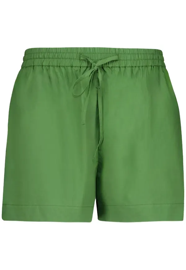 Matteau shorts med elastisk midja - Grön