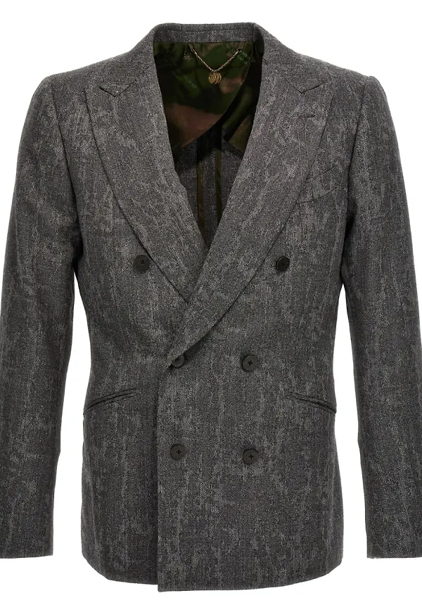 Maurizio Miri dubbelknäppt blazer - Grå