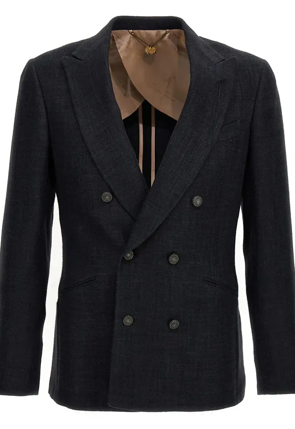 Maurizio Miri dubbelknäppt blazer - Grå
