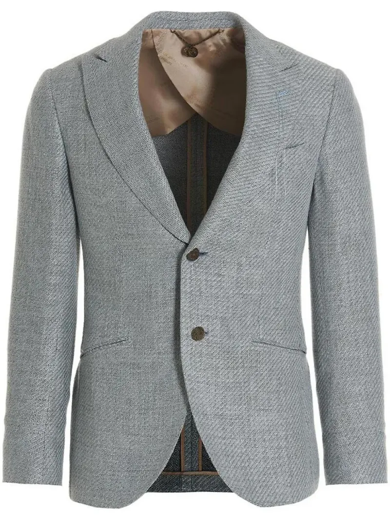 Maurizio Miri enkelknäppt blazer - Blå