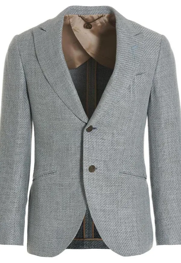 Maurizio Miri enkelknäppt blazer - Blå
