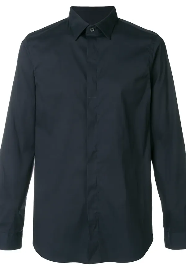 Mauro Grifoni stretch shirt - Blå