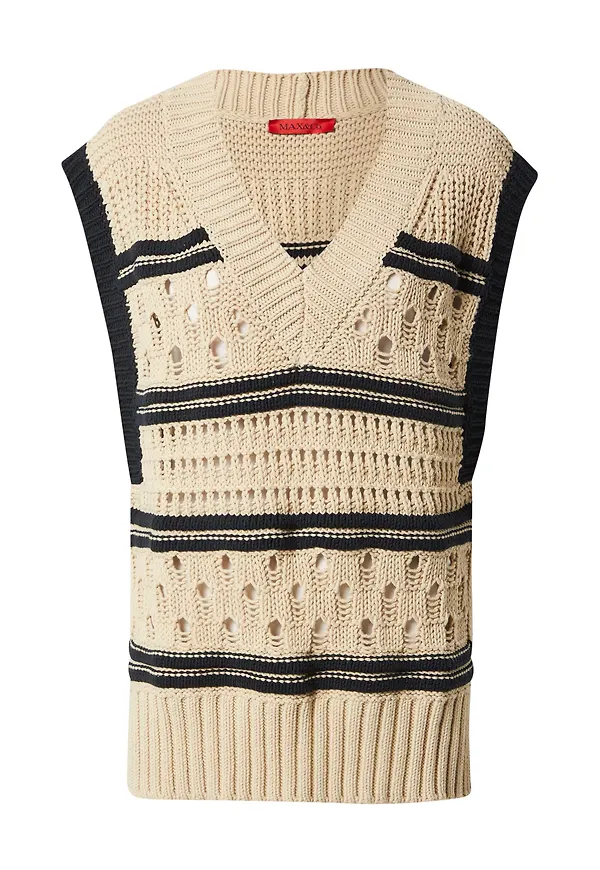 MAX&Co. Tröja 'SIMPATIA' beige / svart