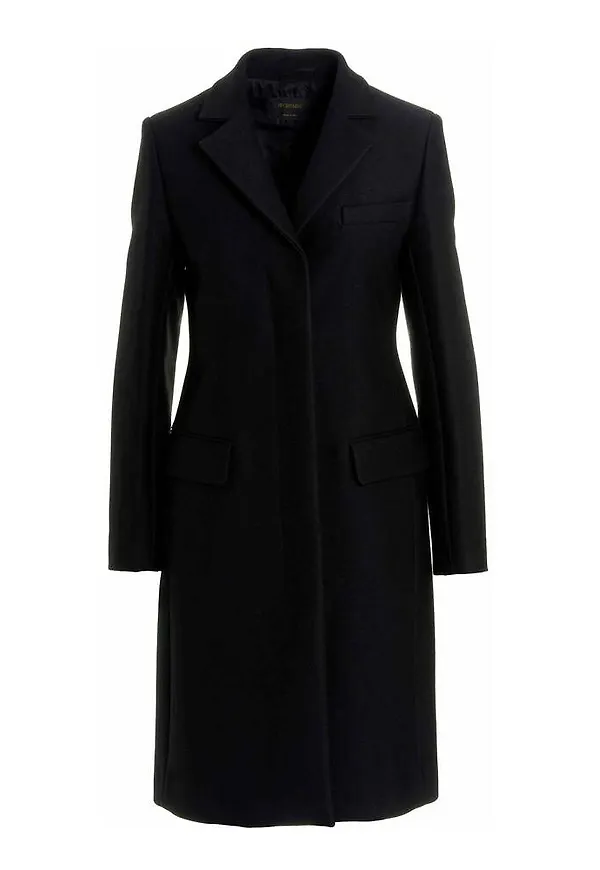 Max Mara - Ullkappor - Svart - Dam - Storlek: M,S,Xs,2Xs
