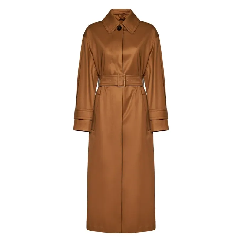 Max Mara, Kappa, Dam, 2Xs, Klassisk Kamel Trenchcoat