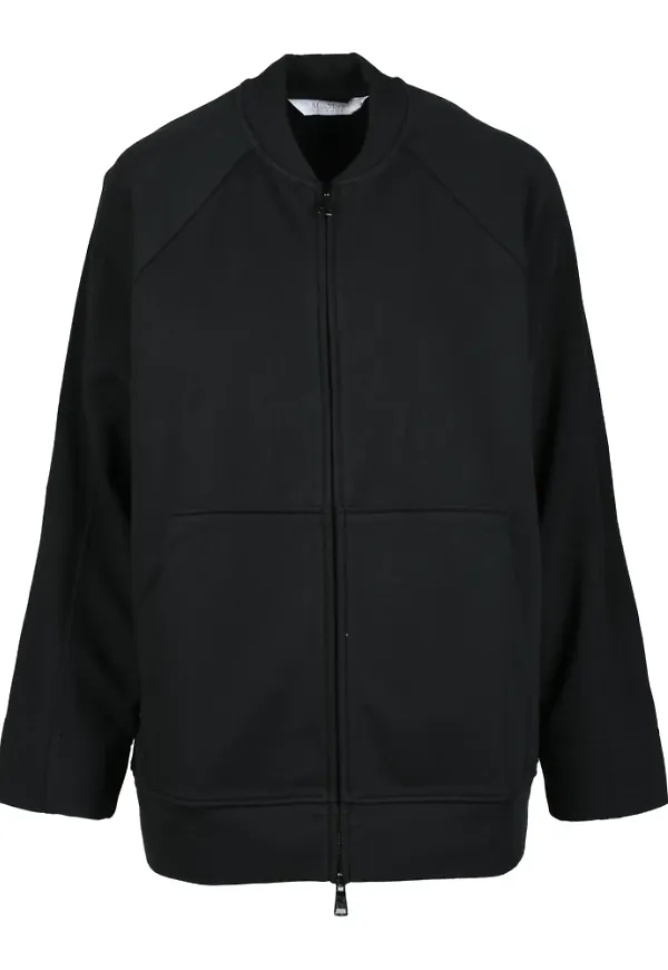 Max Mara, Sweatshirts & Hoodies, Dam, M, Bomull, Fritidströja Bomull Polyester Elastan