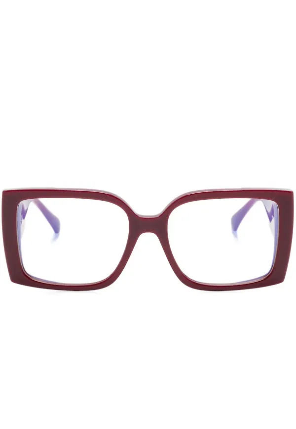 Max Mara Eyewear fyrkantiga glasögon - Röd