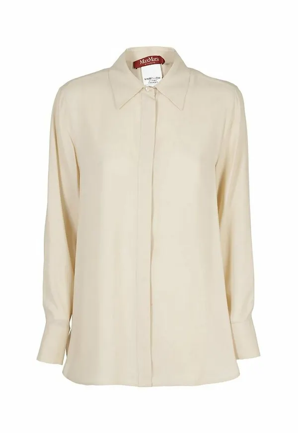 Max Mara Studio - Skjortor - Beige - Dam - Storlek: Xs,L,M