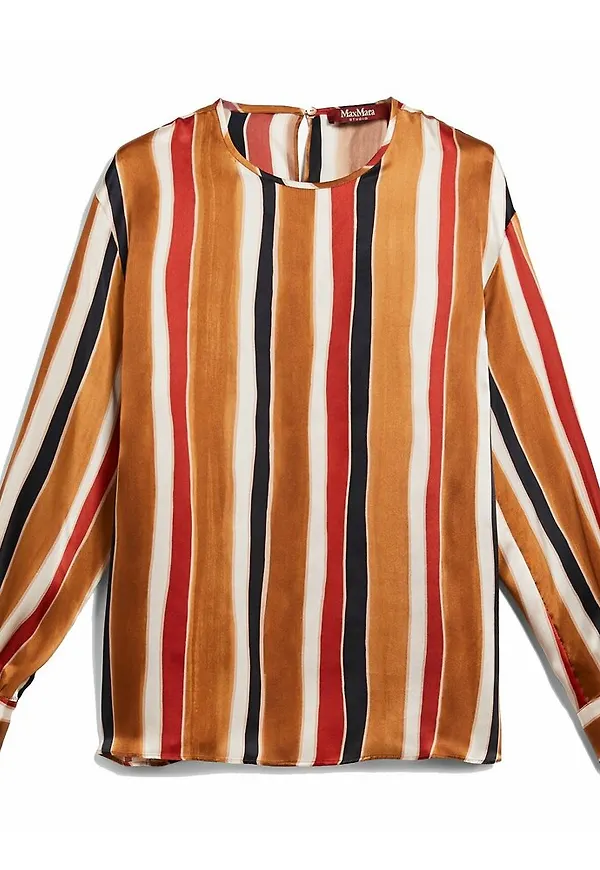 Max Mara Studio Blouse Brun, Dam