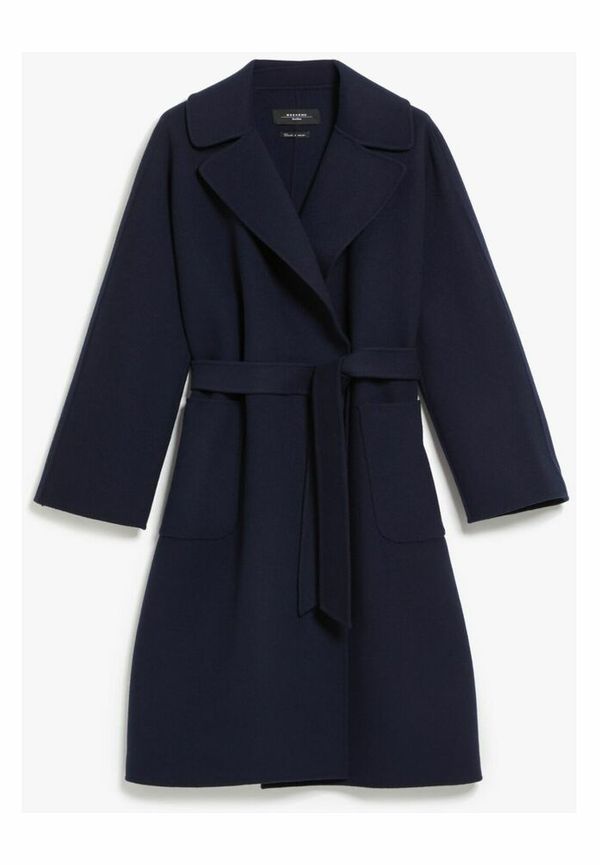Max Mara Weekend - Ullkappor - Blå - Dam - Storlek: 3Xs,4Xs