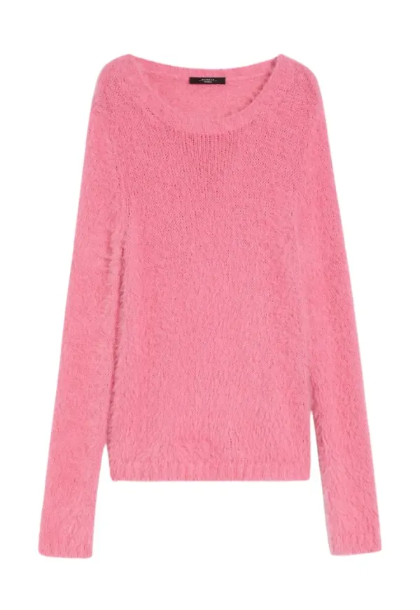 Max Mara Weekend, Stickade tröjor & koftor, Dam, M, Bomull, Färgglad Stickad Tröja Arsenio