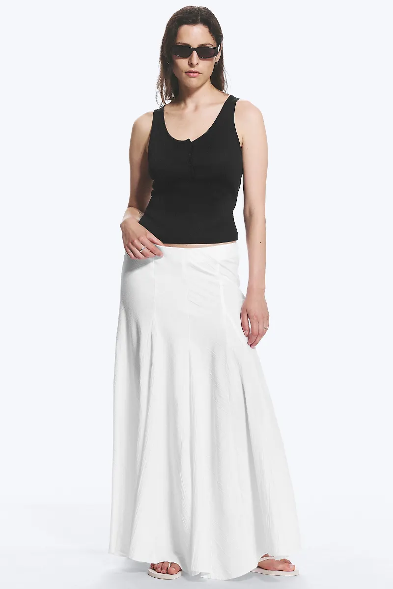 Maxi crincle skirt