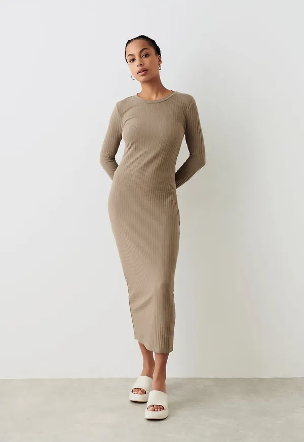 Maxi rib dress