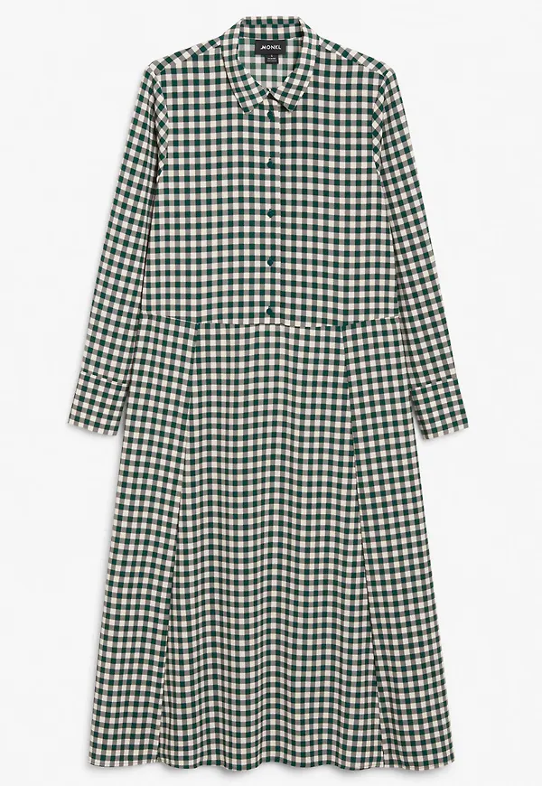 Maxi shirt dress - Green