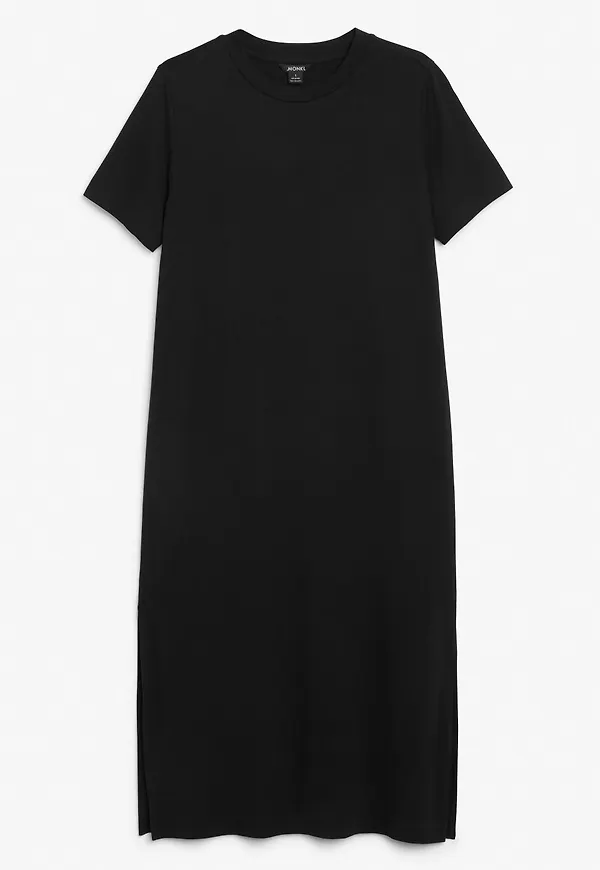 Maxi t-shirt dress - Black