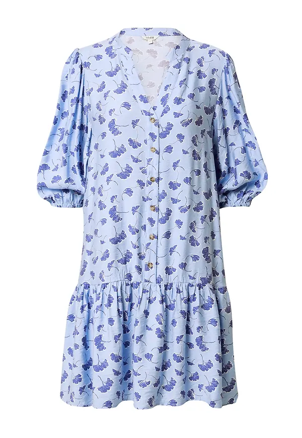 mbym Skjortklänning ljusblå / violettblå / off-white