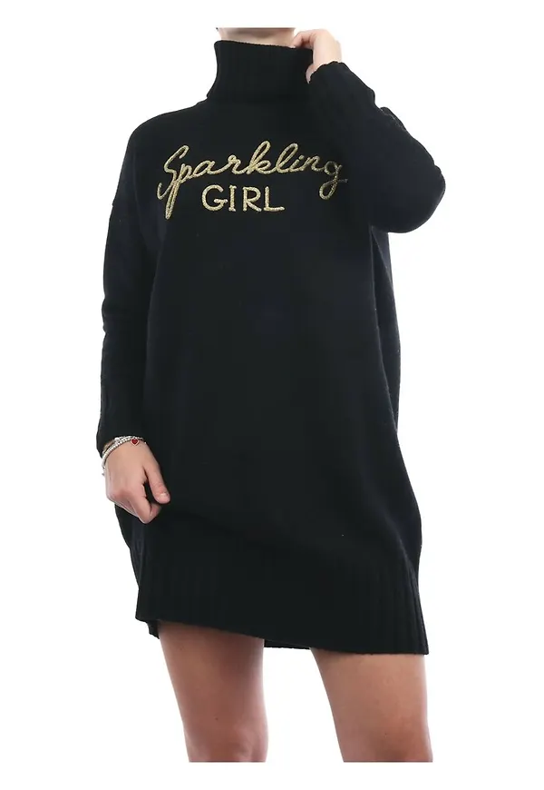 MC2 Saint Barth Coz0001-Esg0Or High Neck sweater Svart, Dam