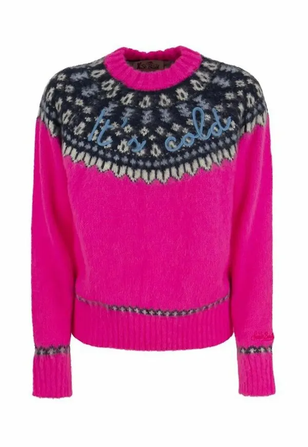 MC2 Saint Barth Round-neck Knitwear Rosa, Dam