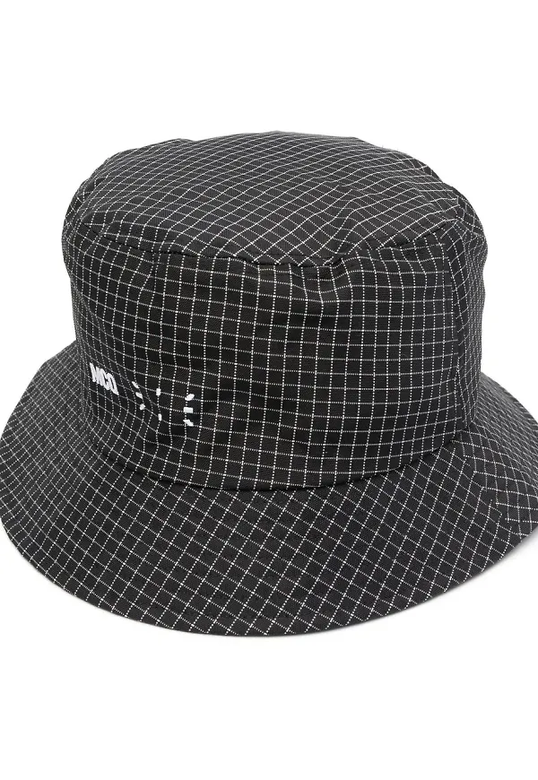 MCQ rutig fiskehatt - Svart