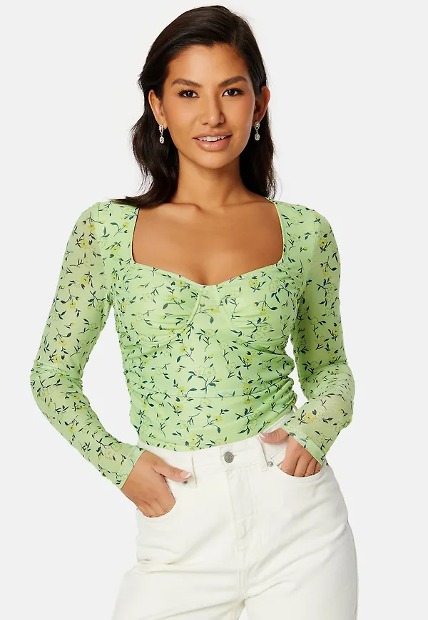 Melandra mesh bustier top