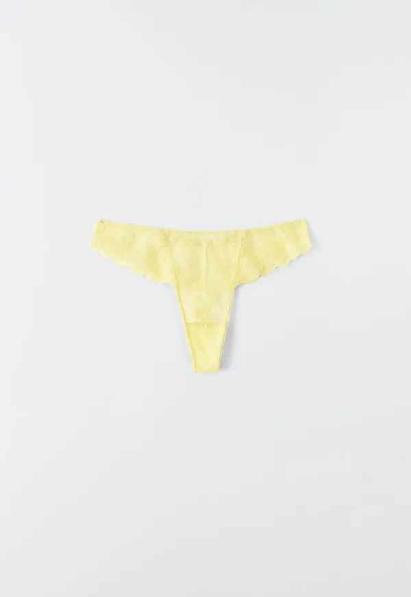 Melia lace thong
