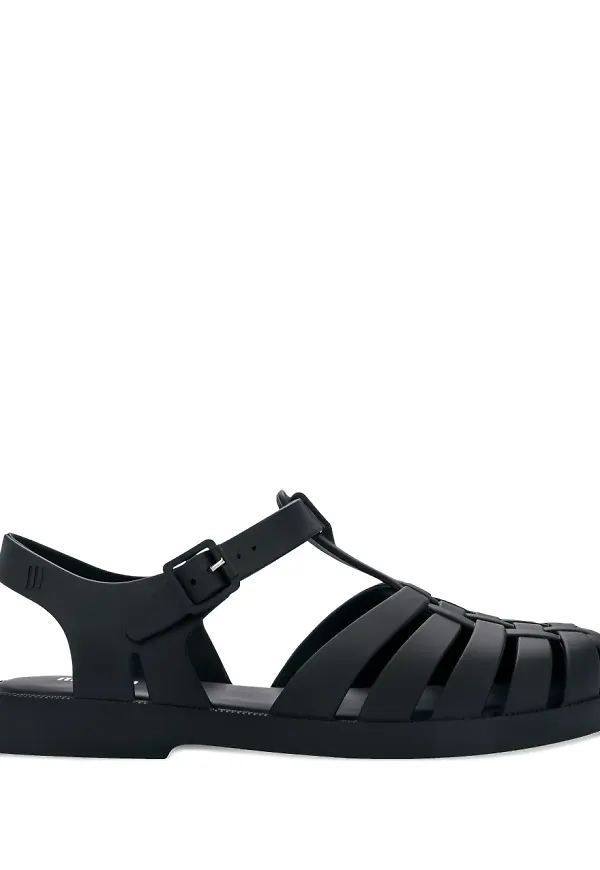 Melissa Possession platta sandaler med remmar - Svart