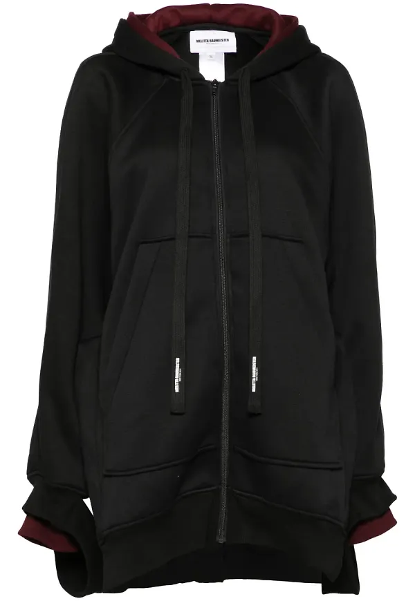 Melitta Baumeister hoodie med dragkedja - Svart