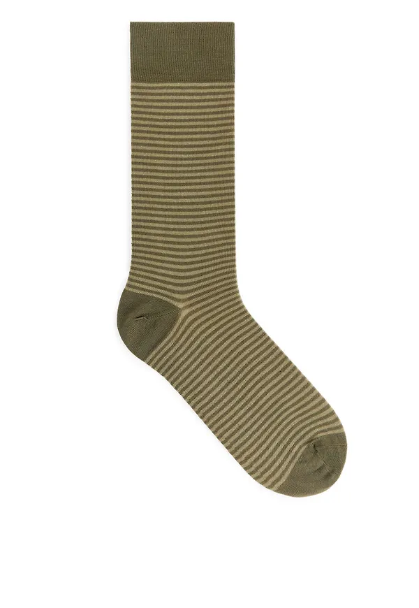 Mercerised Cotton Socks - Beige