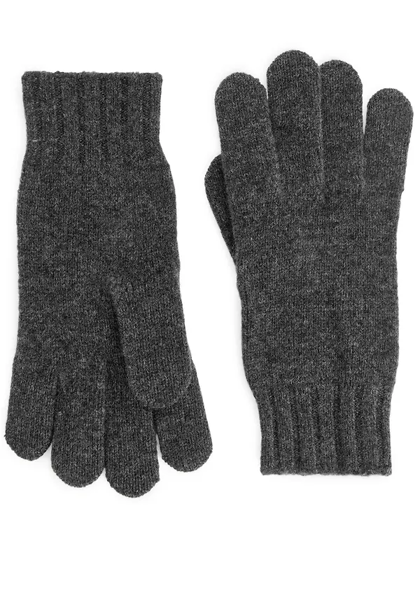 Merino Gloves - Grey