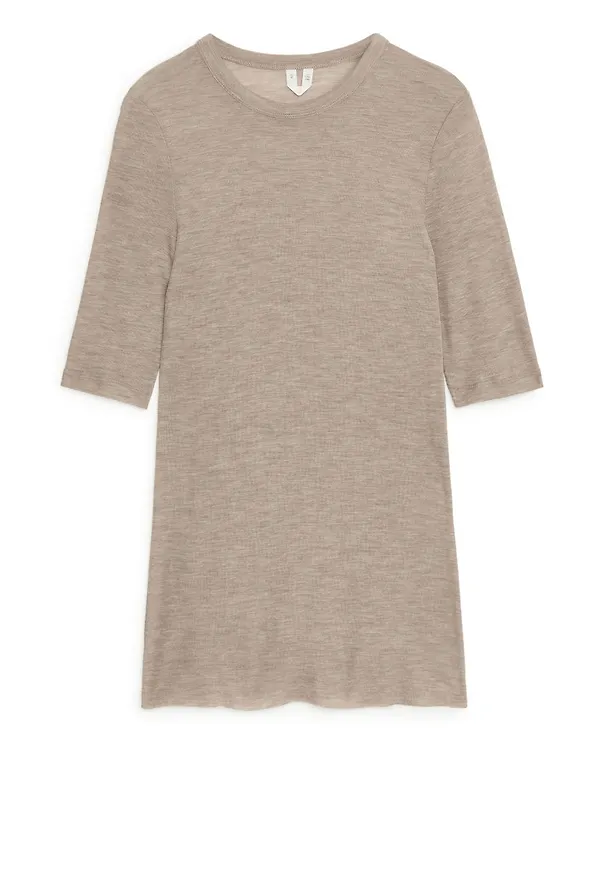 Merino Lyocell T-shirt - Beige