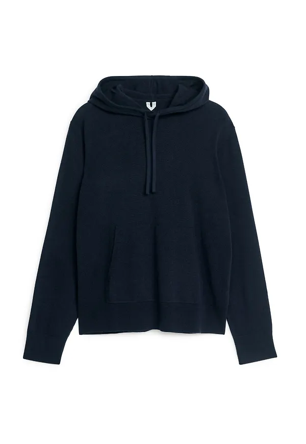 Merino Wool Hoodie - Blue