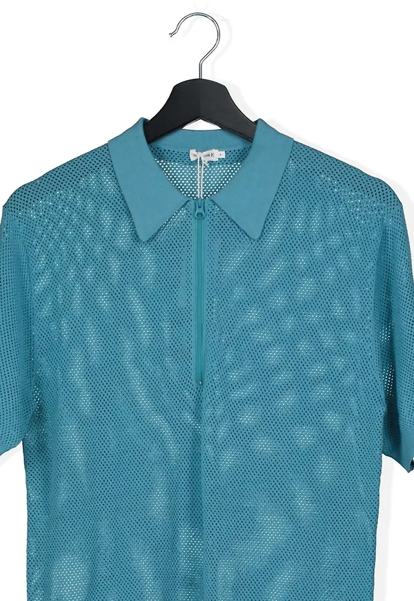 Mesh Knit Polo Shirt