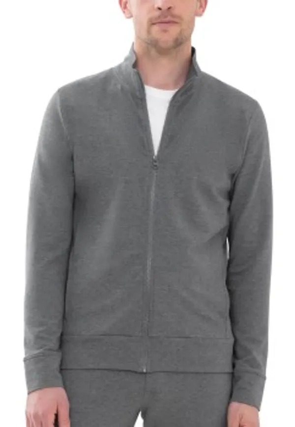 Mey Enjoy Zip Jacket Gråmelerad Small Herr