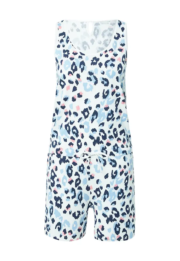 Mey Jumpsuit 'Ayleen' ljusblå / mörkblå / rosa / vit