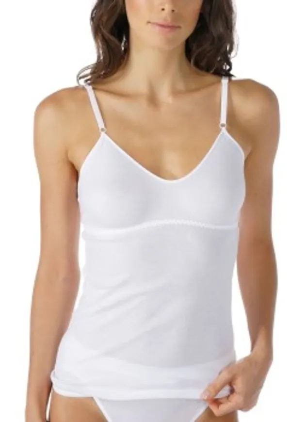 Mey Noblesse Bra Top Vit bomull 38 Dam