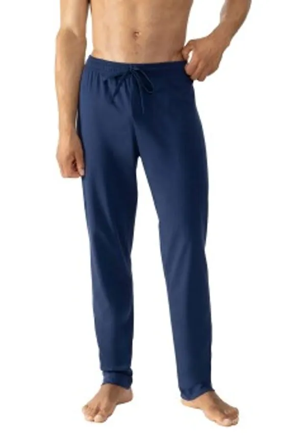 Mey Solid Night Long Bottoms Mörkblå bomull Medium Herr
