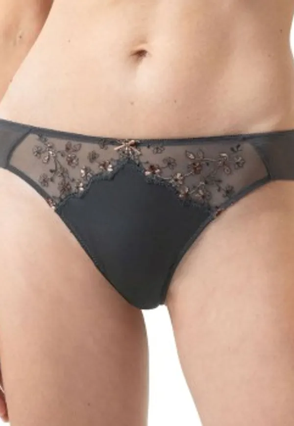 Mey Trosor Delightful Thong Grå polyamid 42 Dam
