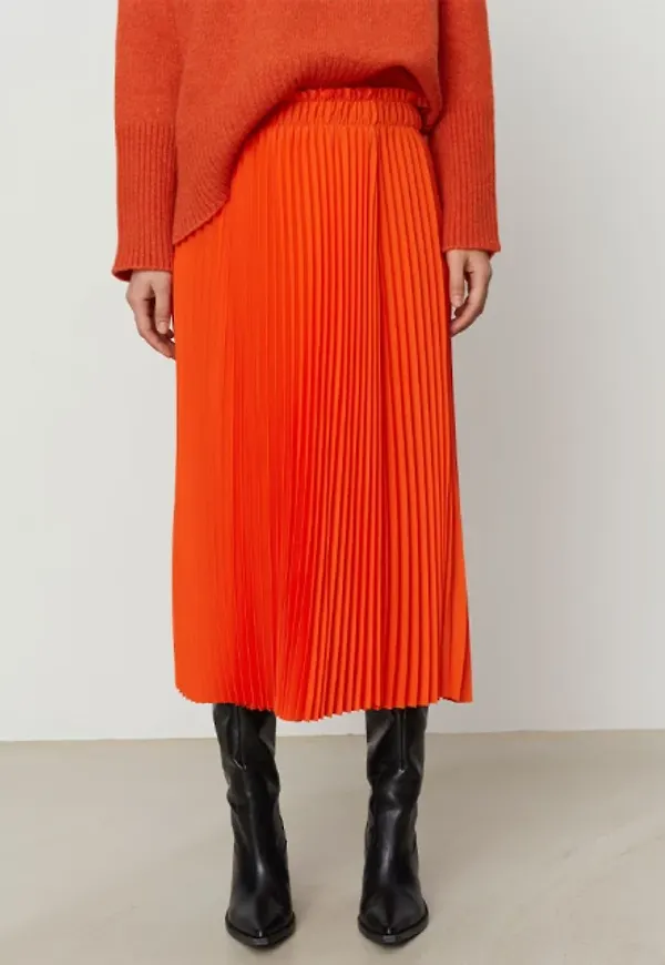 Mia - Solid Plissé Skirt