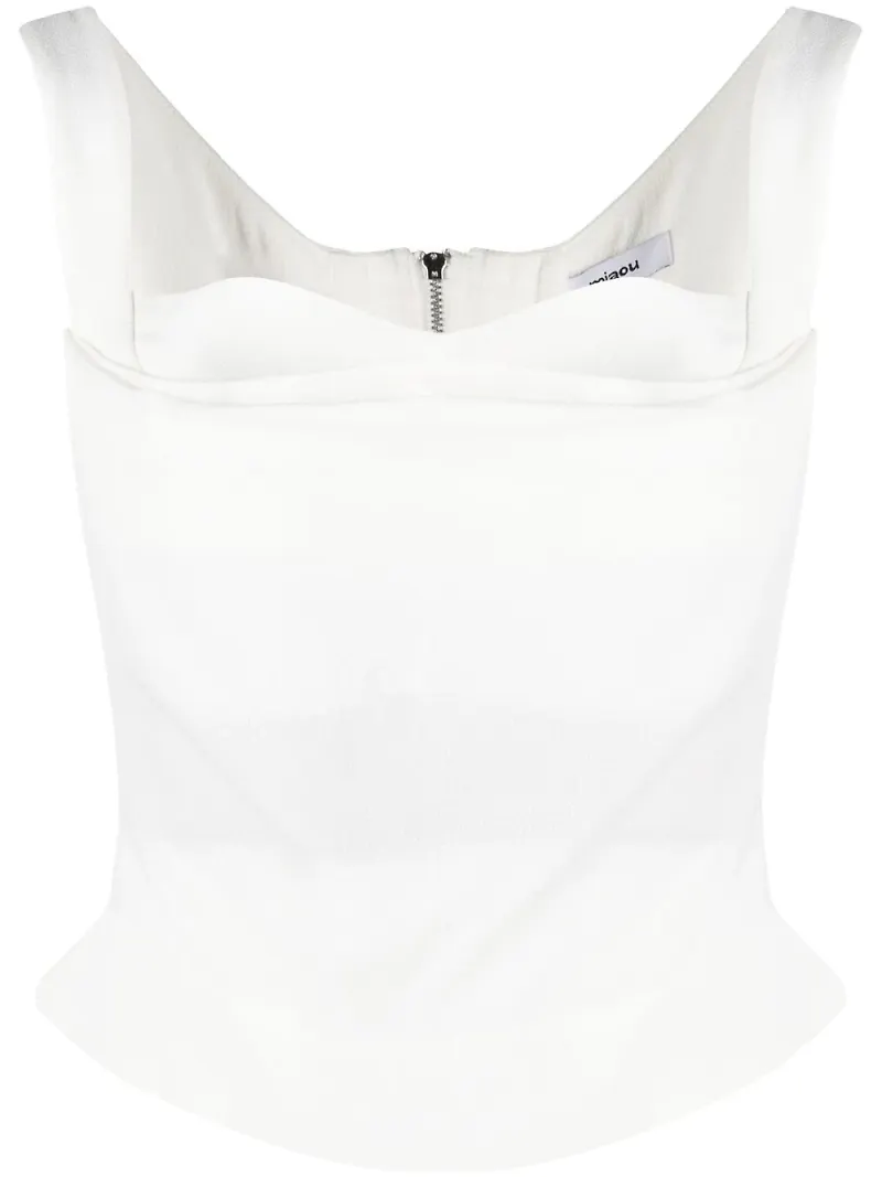 Miaou Imogene draperad korsett - Vit